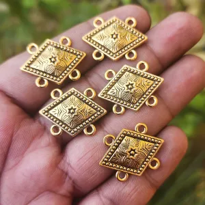 20 PIECES PACK' 18X24 MM' GOLD OXIDZIED' CHANNEL LINK CONNECTOR JEWELRY FINDINGS USED IN DIY JEWELRY MAKING