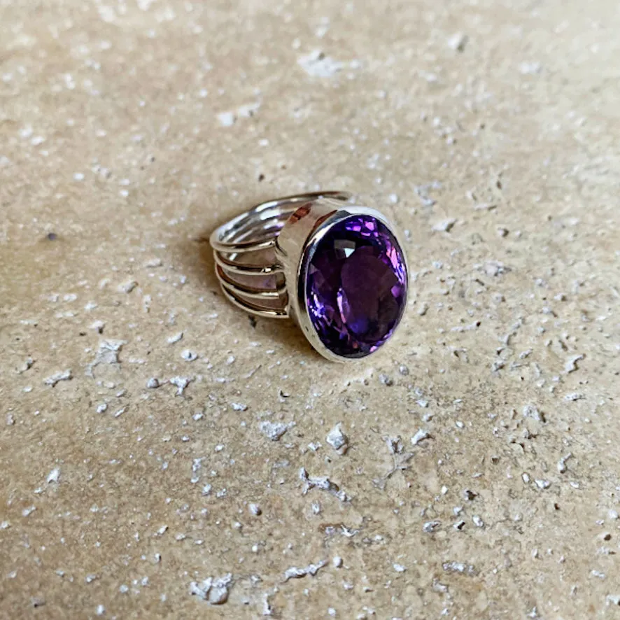 Amethyst Ring - Lila