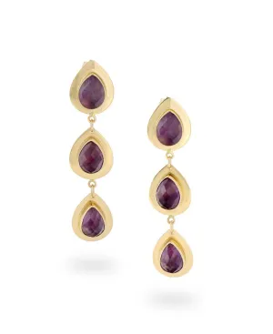 Amethyst Teardrop Earrings