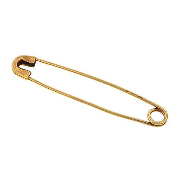 Antique Gold Safety Pin