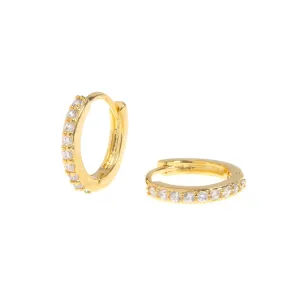 Audrey - Crystal Hoop Earrings