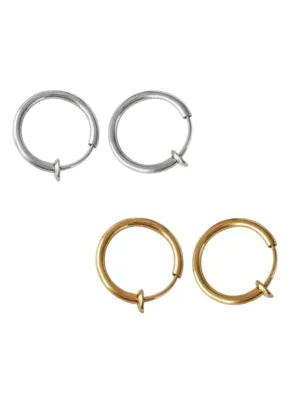 Confident Pout 2-Piece Clip-On Lip Hoop Ring