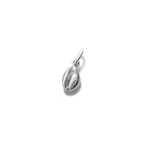 Cowrie Shell Necklace Pendant Silver