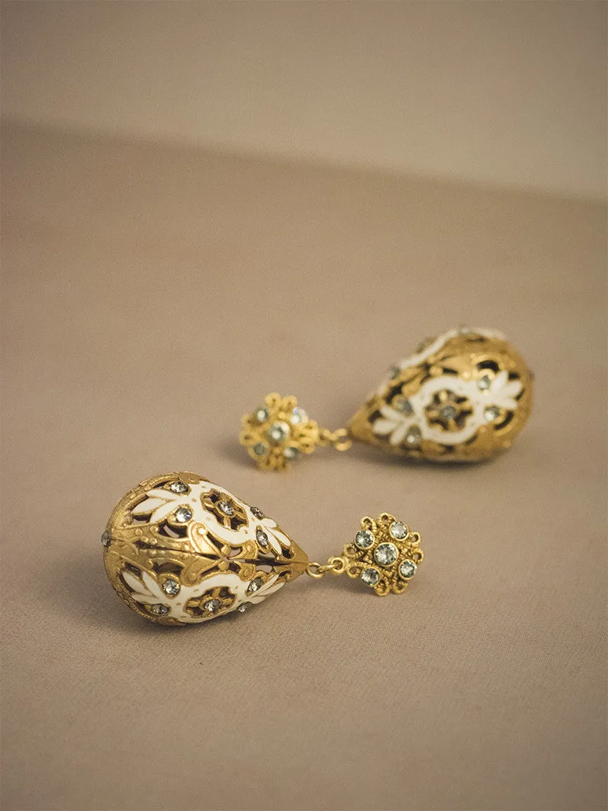 Enamel Drop Earrings