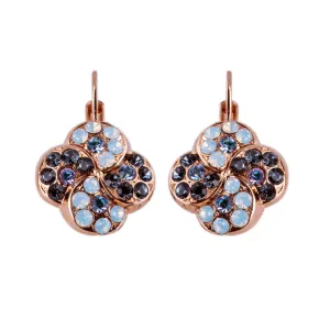 Extra Luxurious Quatrefoil Leverback Earrings in "Ice Queen" *Custom*