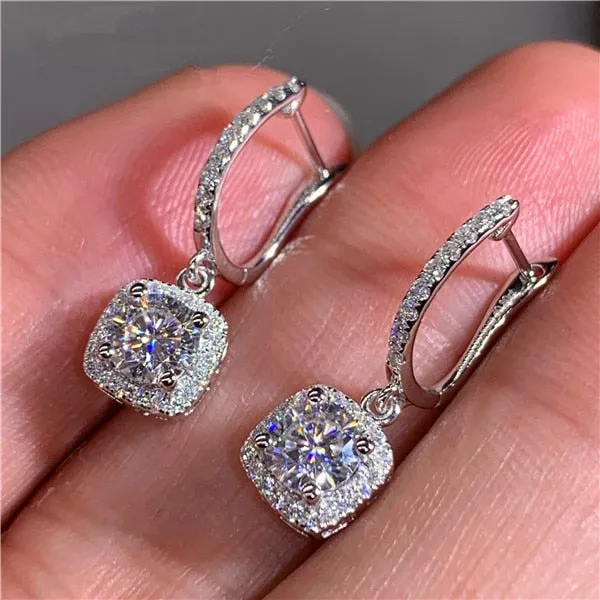 Gorgeous Cubic Zirconia Earrings for Special Occasions- Weddings- Mis Quince Events 