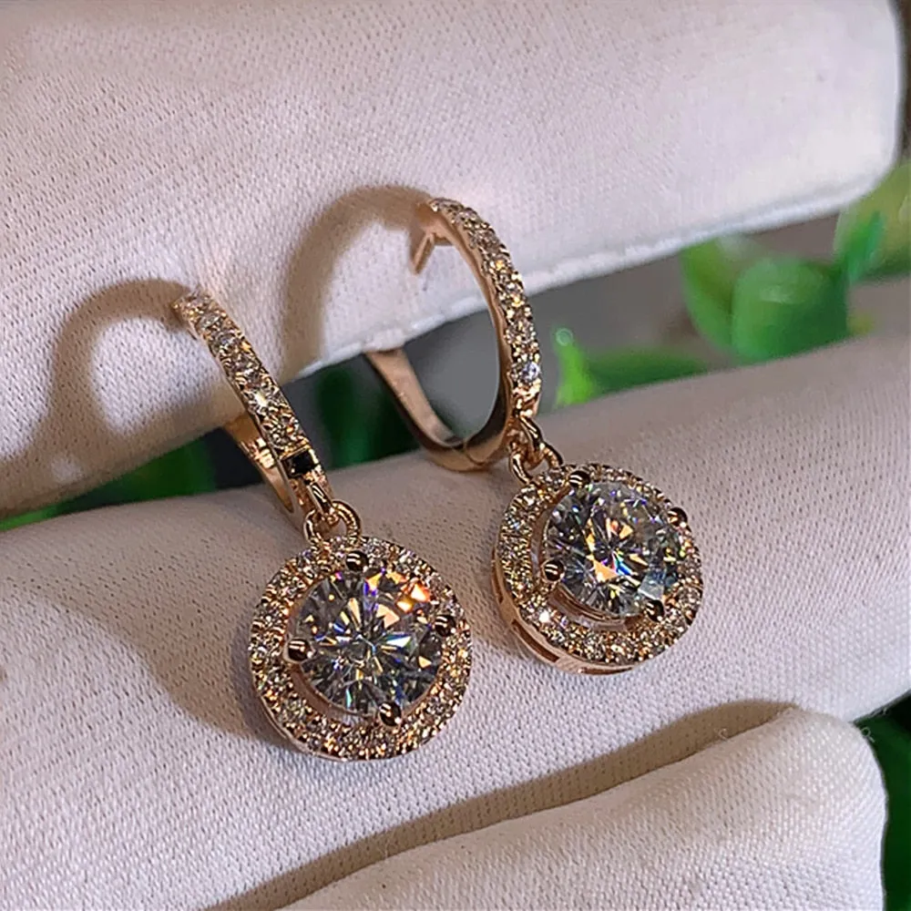 Gorgeous Cubic Zirconia Earrings for Special Occasions- Weddings- Mis Quince Events 