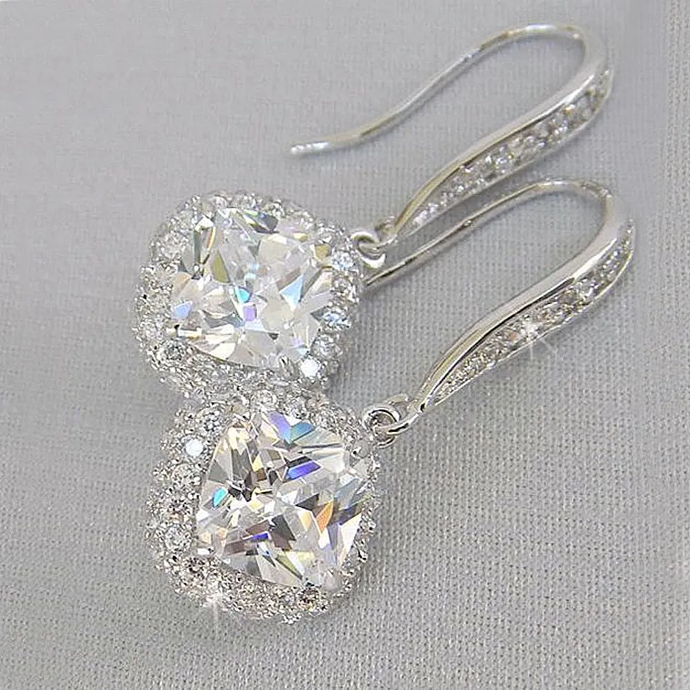 Gorgeous Cubic Zirconia Earrings for Special Occasions- Weddings- Mis Quince Events 