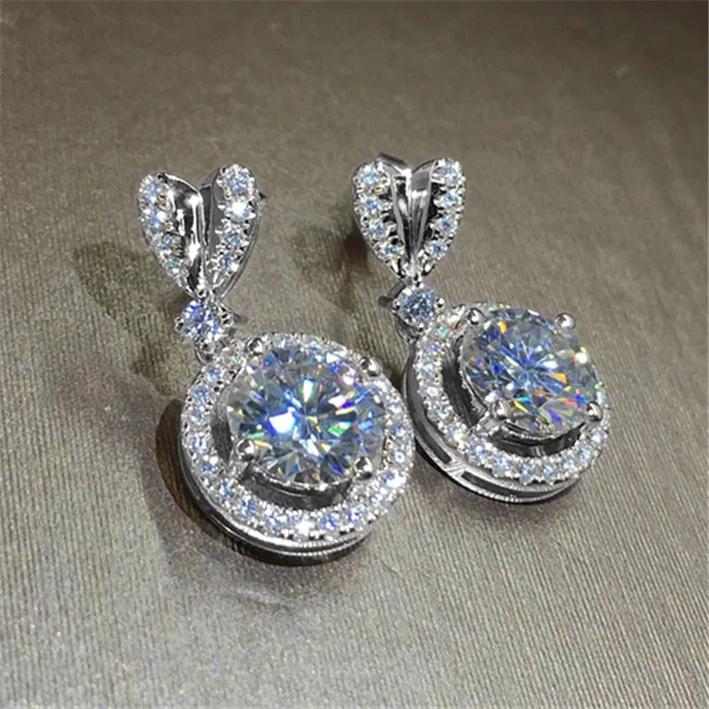 Gorgeous Cubic Zirconia Earrings for Special Occasions- Weddings- Mis Quince Events 