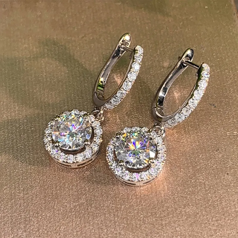 Gorgeous Cubic Zirconia Earrings for Special Occasions- Weddings- Mis Quince Events 