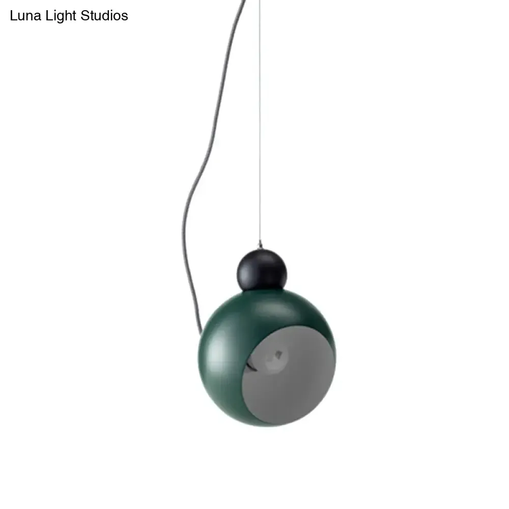 Green/White Nordic Dome Pendant Lamp for Stylish Living Room Ceiling Lighting