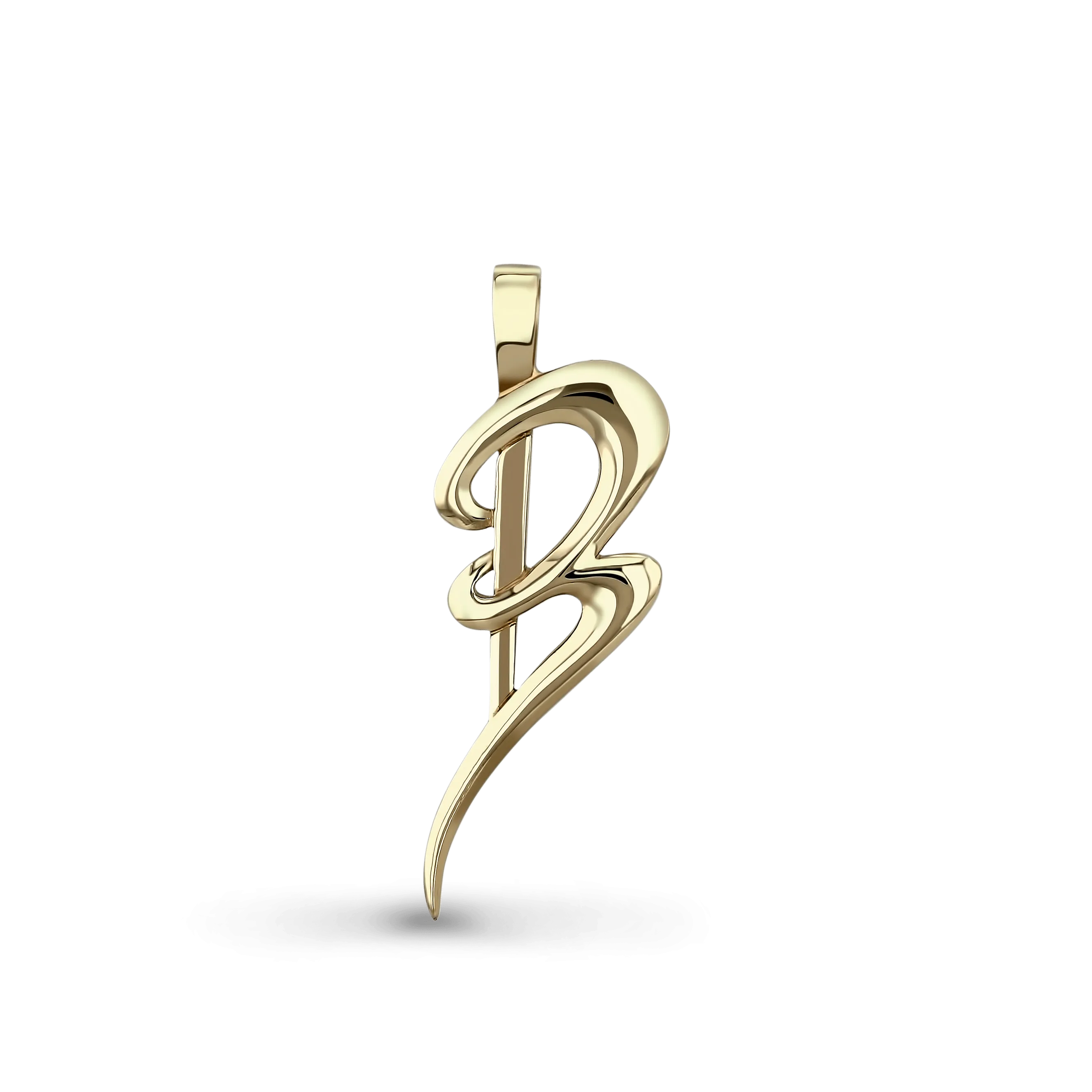 Initial B Love Letter Pendant