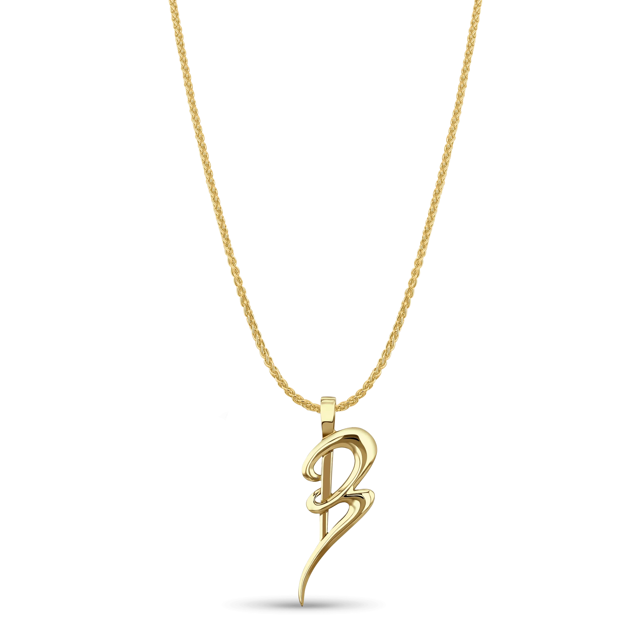 Initial B Love Letter Pendant