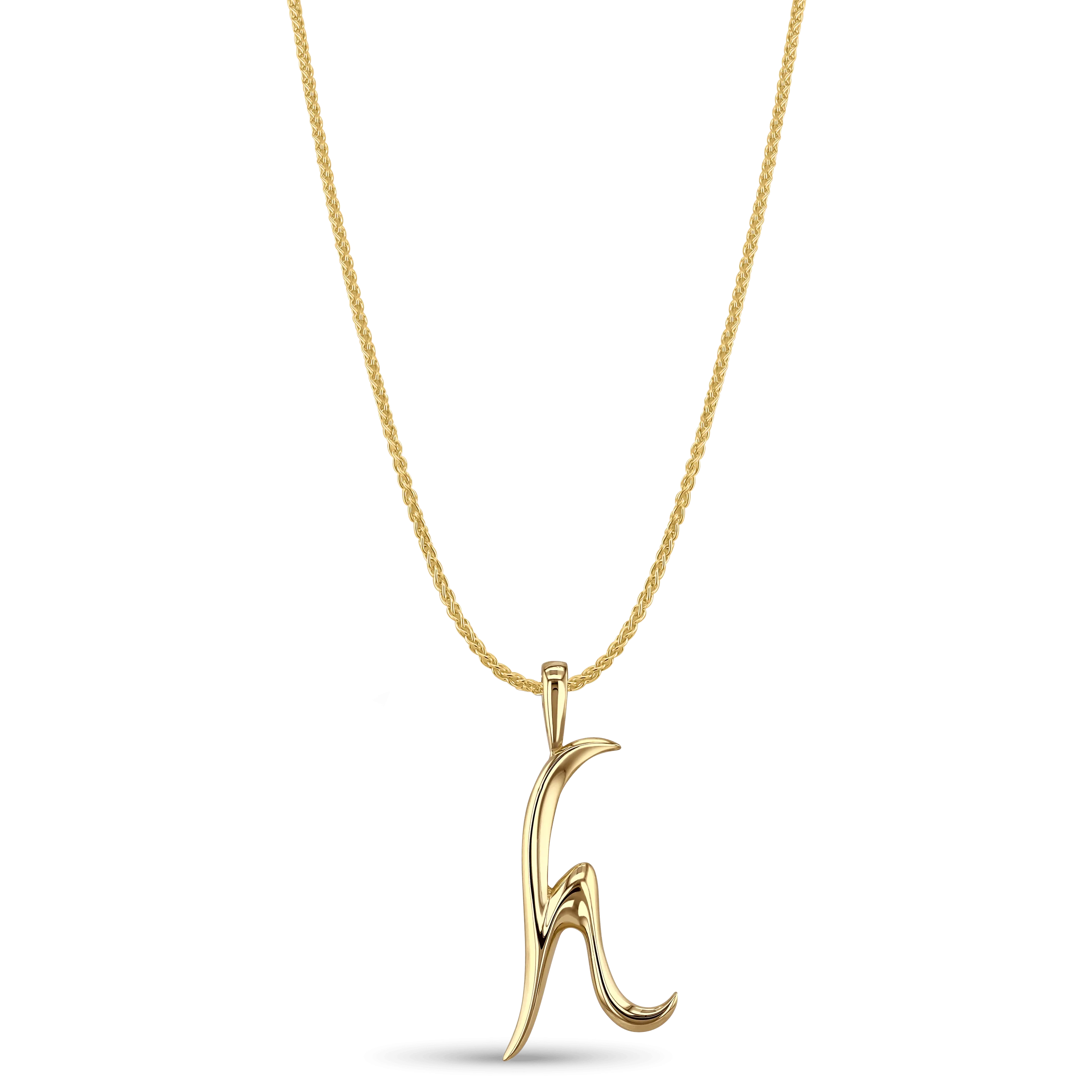 Initial H Love Letter Pendant