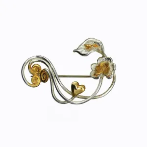 Éireann Brooch <br> 14ct Gold Elements