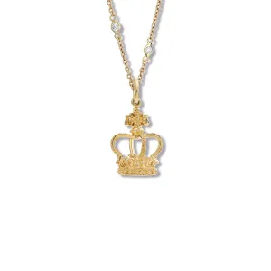 King Edward Epiphany Crown Necklace Pendant Yellow Gold