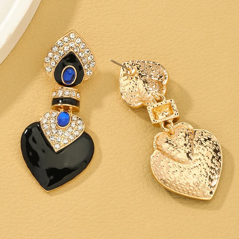 Luxurious Vienna Verve Earrings Set with Love Pendant - Premium Metal Construction