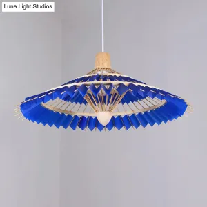 Modern Bamboo Umbrella Pendant Light - Stylish Ceiling Lighting for Restaurants