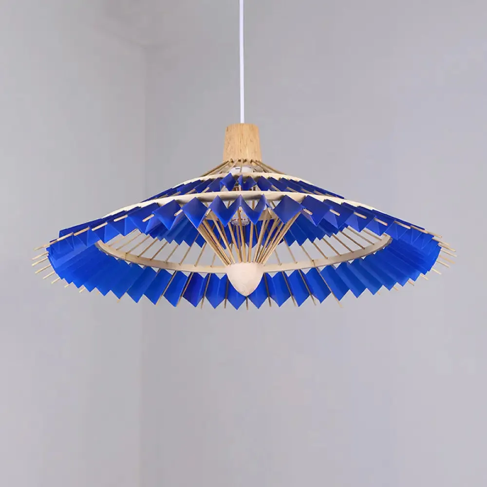 Modern Bamboo Umbrella Pendant Light - Stylish Ceiling Lighting for Restaurants