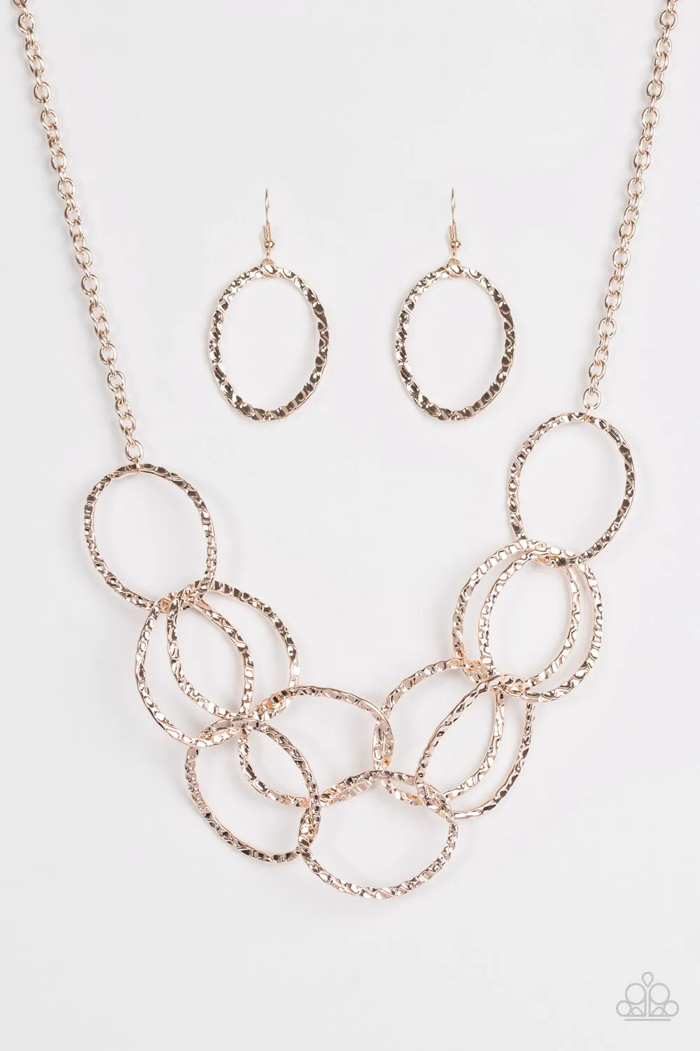 Open Door Jewelry - Circus Royale - Rose Gold Necklace - Paparazzi Accessories