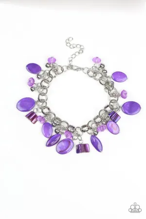 Paparazzi Bracelet ~ Seashore Sailing - Purple