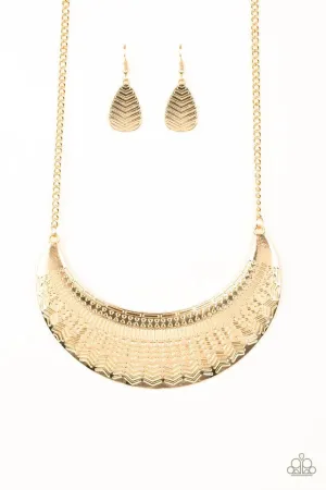 Paparazzi Necklace ~ Large As Life - Gold