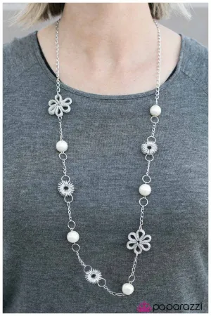 Paparazzi Necklace ~ Namaste - White