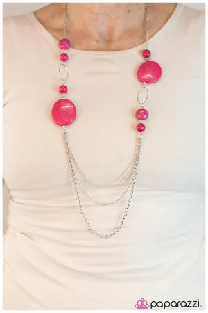 Paparazzi Necklace ~ Smooth Sailing - Pink