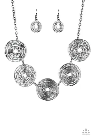 Paparazzi Necklace ~ SOL-Mates - Black