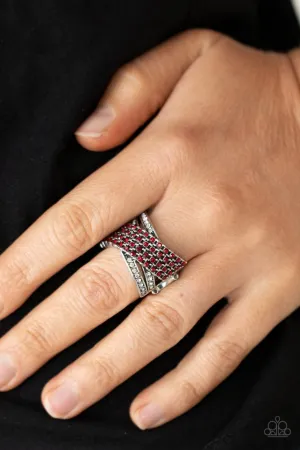 Paparazzi Ring ~ Classic Crossover - Red