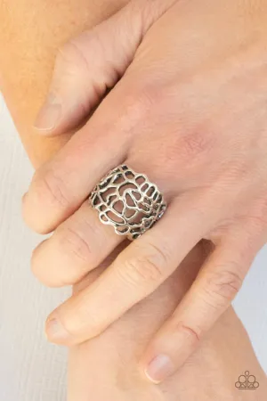 Paparazzi Ring ~ Get Your FRILL - Silver