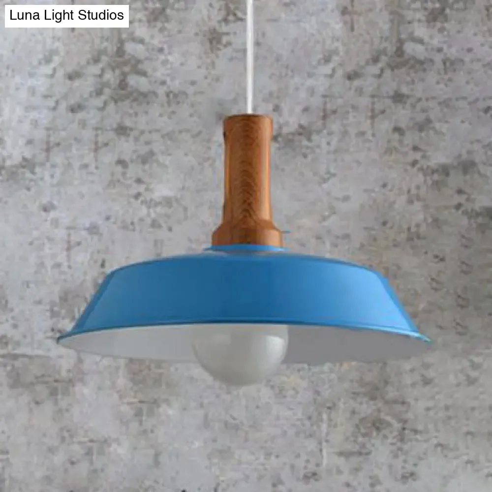 Retro Barn Hanging Light - Stylish 10" or 14" Metal Ceiling Fixture for Kitchen in Black or White