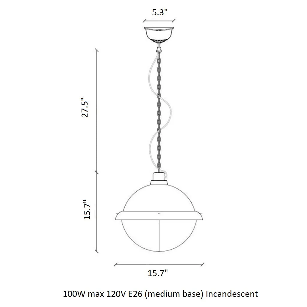 Retro Industrial Large Cage Pendant Light