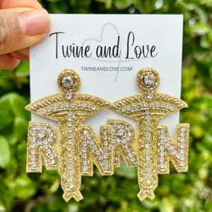 RN Beaded Earrings