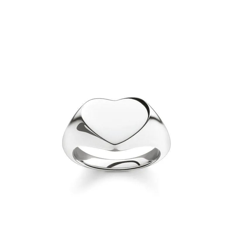 SILVER HEART RING