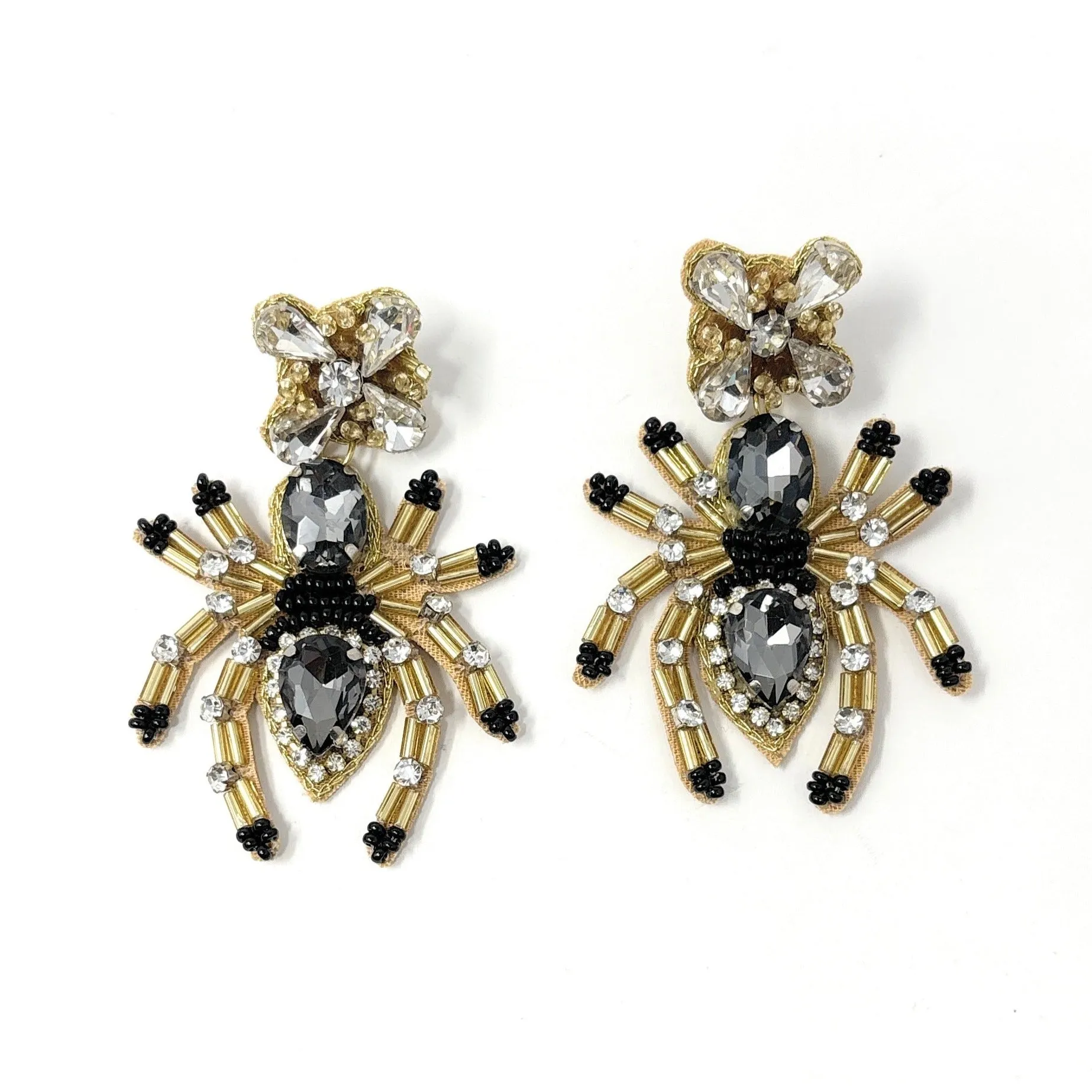 Spider Jeweled Earrings