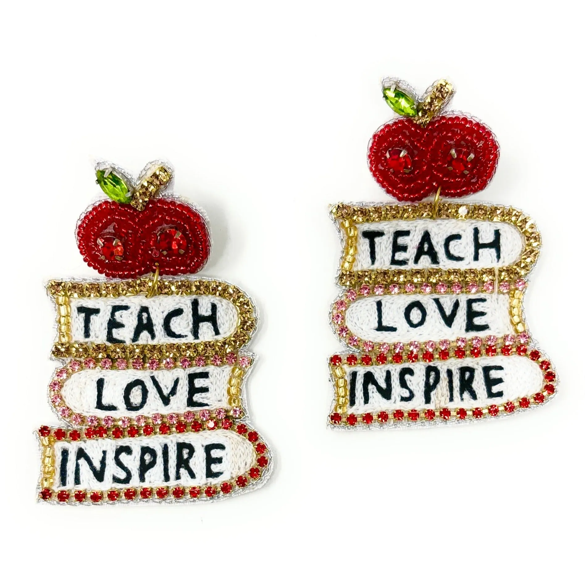 TEACH LOVE INSPIRE Beaded Earrings