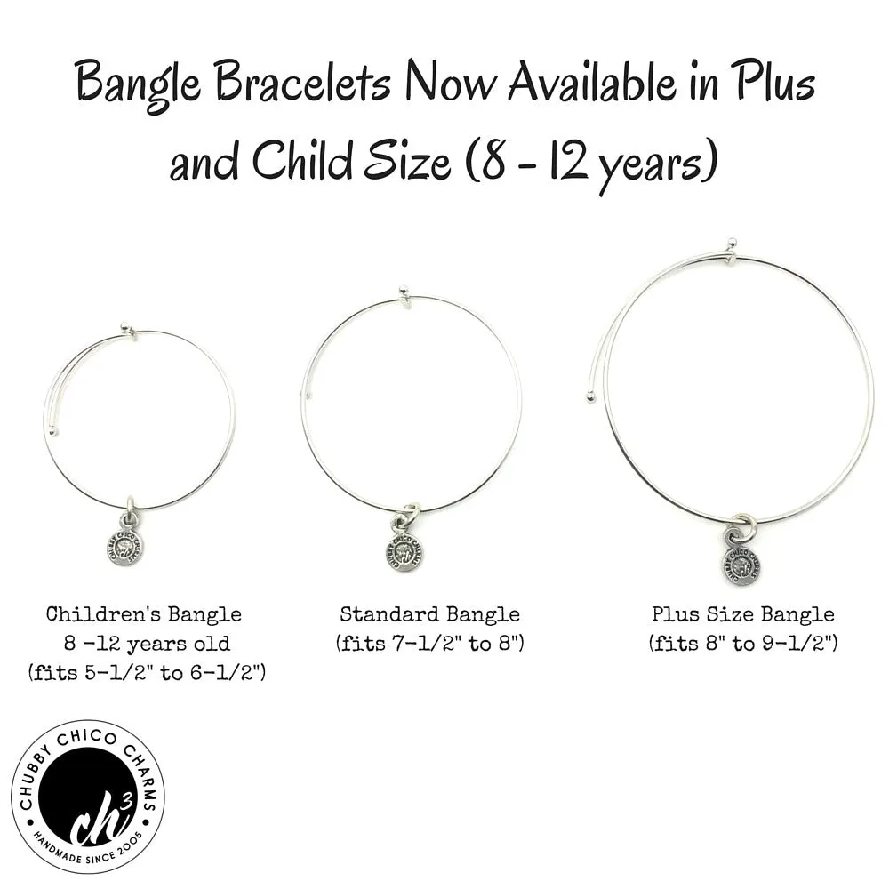 The Whooo Loves Ya Owl Expandable Bangle Bracelet with The I Love You To The Moon And Back Expandable Bangle Bracelet Set